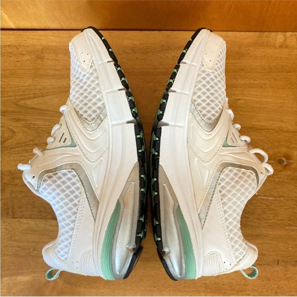 Ryka White and Light Green Athletic Sneakers